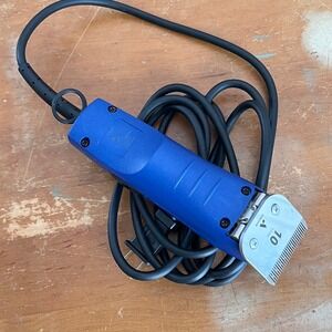 Andis Professional Corded Hair Clipper Blue Electric Blade Detachable # 10 Blade